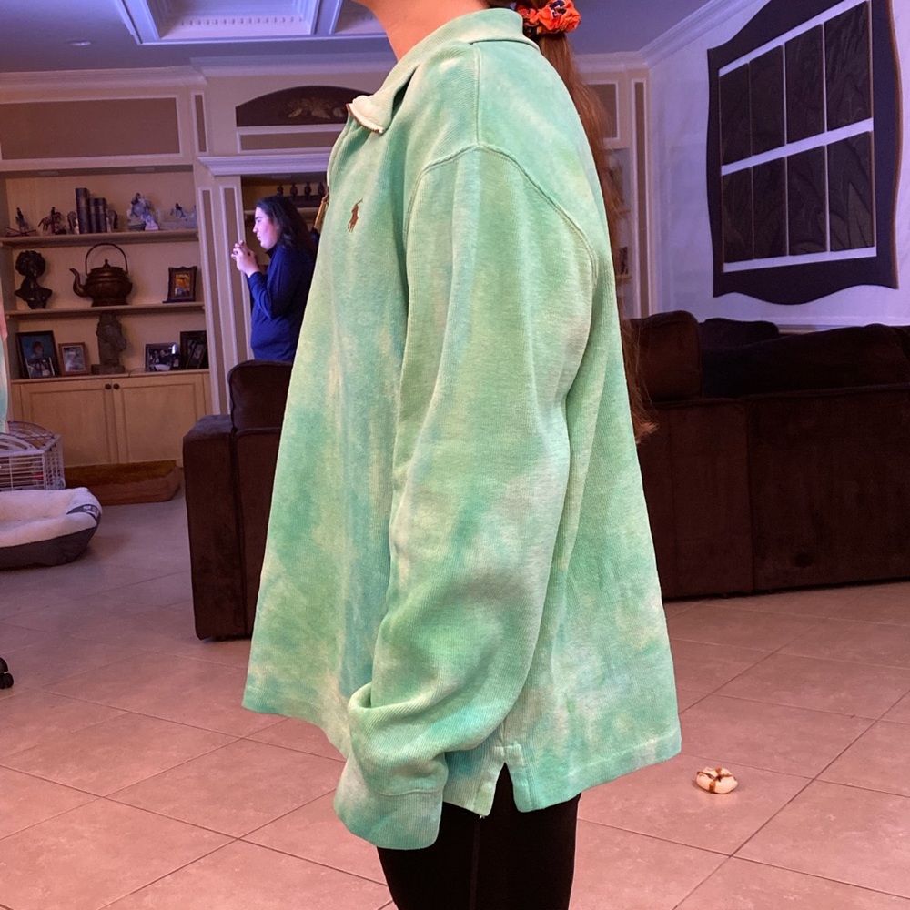 Tye dyed 3/4 quarter zip from polo Ralph Lauren
